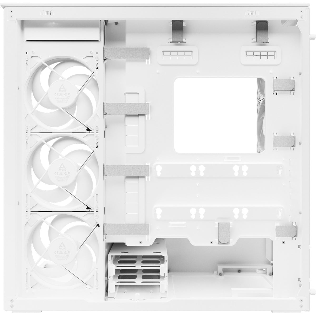 Obudowa Arctic xtender vg midi tower (biała | 2x USB-A | 1x USB-C | RGB | szkło hartowane)