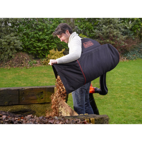 Torba Black+decker do odkurzaczy ogrodowych gwbp1 (czarno-pomarańczowa)