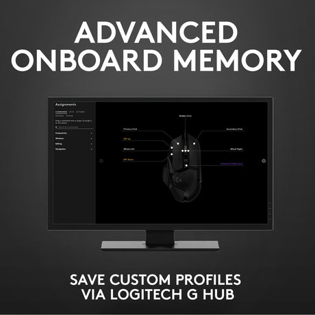 Wysokowydajna mysz do gier Logitech G502 Hero (czarna, 100–25 600 dpi, diody LED rgb)