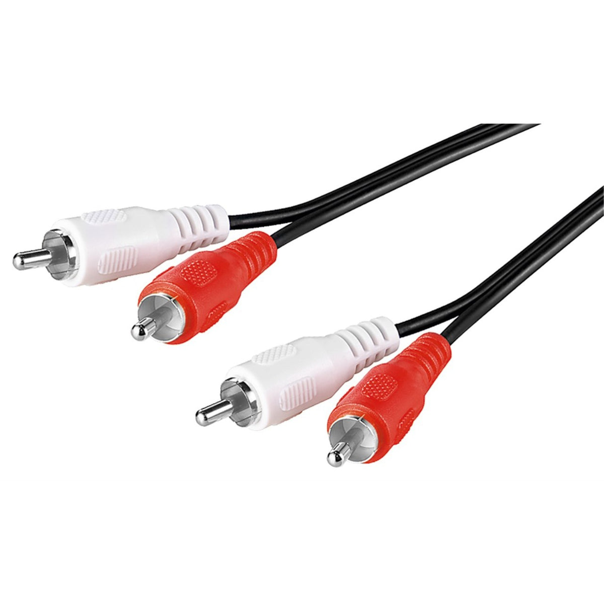 Goobay 2x kabel tulipanowy (czarny, 1,5 m, stereo)