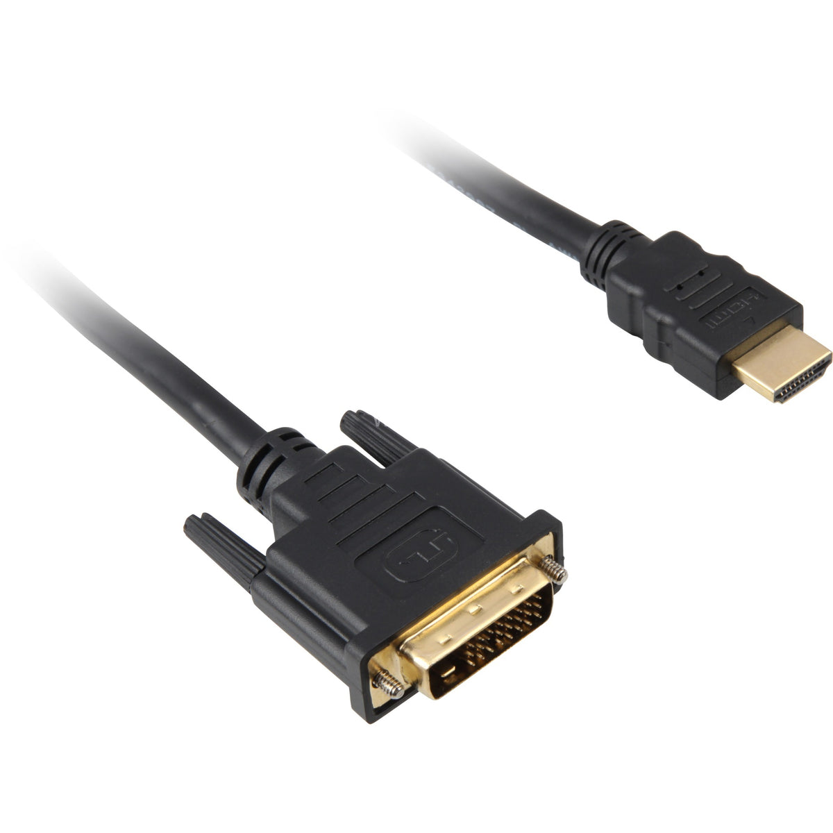 Kabel Sharkoon HDMI > DVI-D (24+1) (czarny, 1 metr)