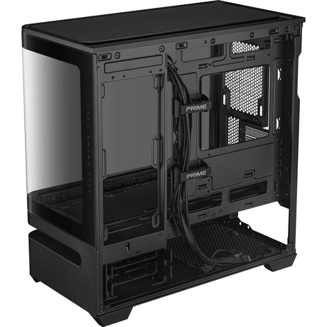 Obudowa Asus Prime Ap202 Midi Tower (czarna | 2x USB-A | 1x USB-C | RGB | szkło hartowane)