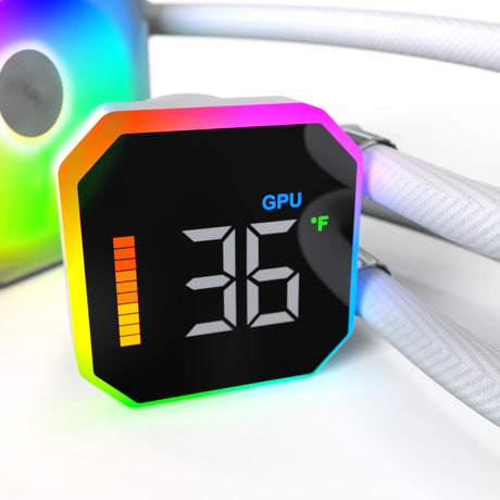 Chłodzenie wodne Montech Hyperflow Digital 360 (białe)