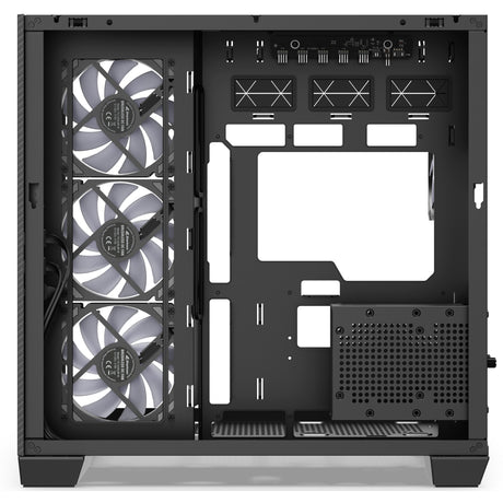 Obudowa midi tower ze stali Sharkoon Sharkoon (czarna | 2x USB-A | 1x USB-C | RGB | szkło hartowane)