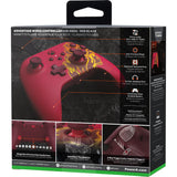 Kontroler Powera Advantage z kablem do serii Xbox x|s - red fire (czerwony, xbox series x|s, xbox one, PC)