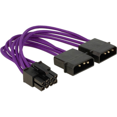 Delock kabel zasilający 8-pinowy EPS > adapter 2 x 4-pinowy (fioletowy)