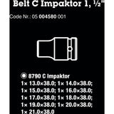 Zestaw udarowy Wera Belt C 1 zestaw nasadek, 1 klucz nasadowy 2 (czarny, 9-częściowy, do kluczy udarowych)