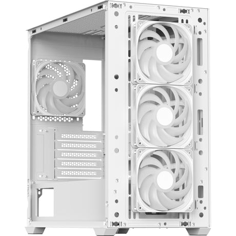 Obudowa mini tower Aerocool b301a (biała | 1x USB-A | 1x USB-C | RGB)