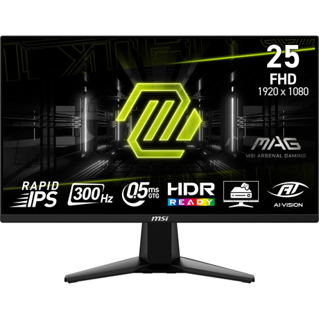 Monitor do gier Msi mag 255xf 24,5 (czarny, 2x HDMI, Display Port, 300 Hz)