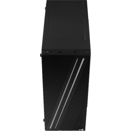 Obudowa midi tower Aerocool Streas (czarna | 3x USB-A | RGB | okienko)