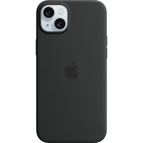 Silikonowe etui Apple z zabezpieczeniem Magsafe do telefonu iPhone 15 plus (czarne)