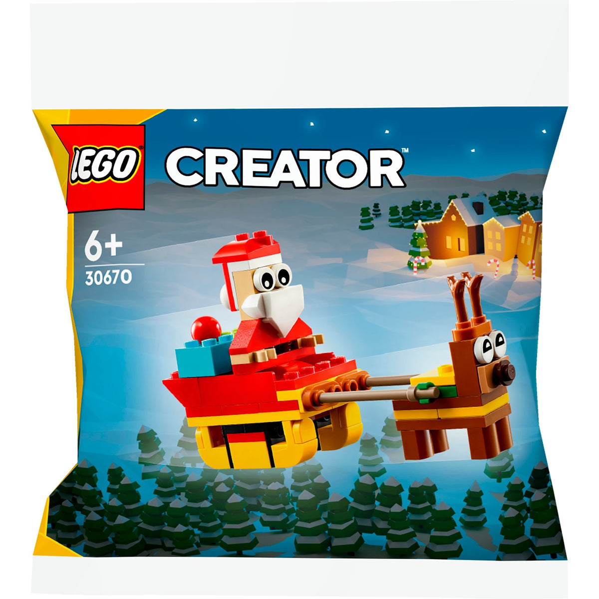 Lego Creator - zabawka konstrukcyjna przejażdżka saniami Świętego Mikołaja (30670)