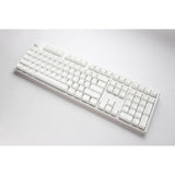 Ducky one 3 klasyczna, czysta biała klawiatura mechaniczna rgb (biała, układ amerykański (qwerty), wiśnia mx cicha czerwona, 100%, dioda rgb, podwójny strzał pbt, możliwość wymiany podczas pracy, mechanika szarlatanu)