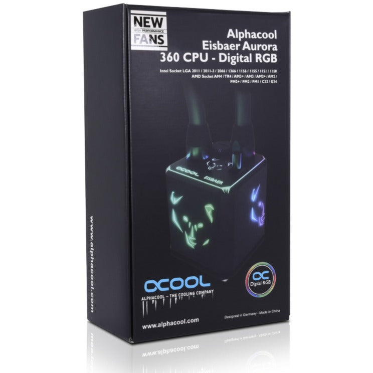 Chłodzenie wodne Alphacool eisbaer 360 aurora hpe (czarne)