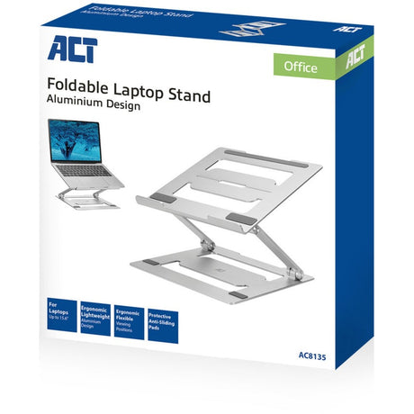 Stojak na laptopa Act Connectivity aluminiowy (aluminiowy, składany, płynna regulacja wysokości)