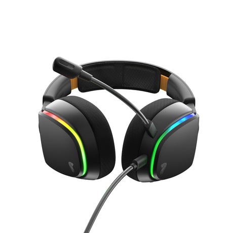 Glorious GHS Eternal RGB - stereofoniczny zestaw słuchawkowy do gier RGB nauszny zestaw słuchawkowy do gier (czarny, PC, PS5, PS4, Switch, USB-C)