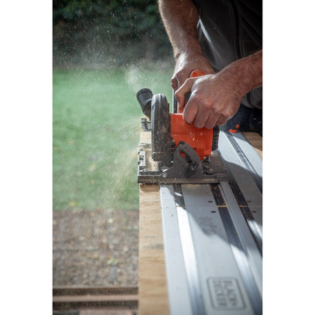 Bezszczotkowa piła tarczowa Black+decker 18 V Ręczna piła tarczowa 165 mm (czarno-pomarańczowa, akumulator i ładowarka nie wchodzą w skład zestawu)