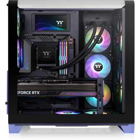 Obudowa Midi Tower Thermaltake View 390 Air Future Dusk (fioletowa | 2x USB-A | 1x USB-C | szkło hartowane)
