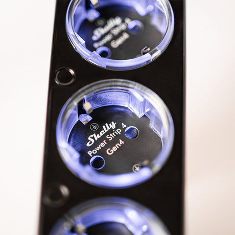 Listwa zasilająca Shelly gen4 (czarna, wifi, bluetooth, zigbee)