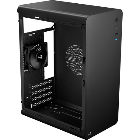 Obudowa mini tower Aerocool CS110 (czarna | 2x USB-A)