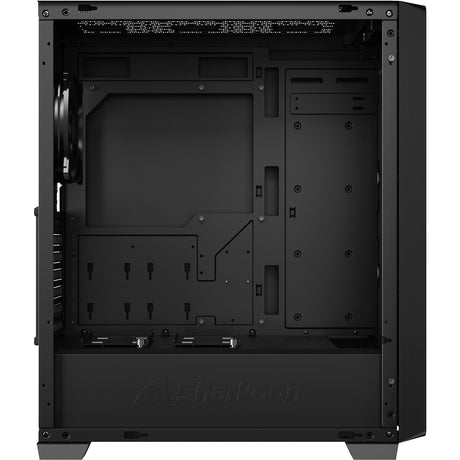 Czarna obudowa midi tower Sharkoon vs8 (czarna | 3x USB-A)