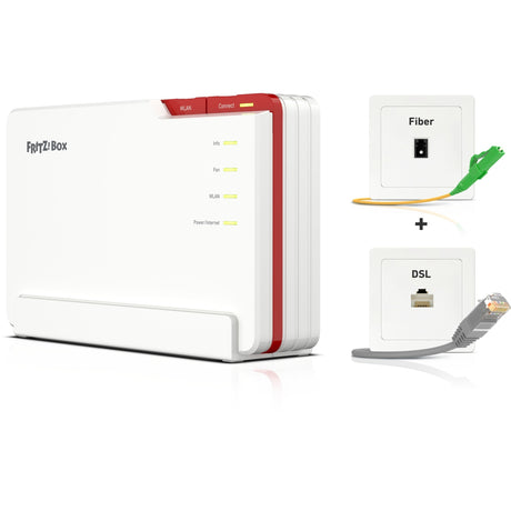 Fritz! router międzynarodowy box 5690 pro edycja (biało-czerwony, mesh wi-fi)