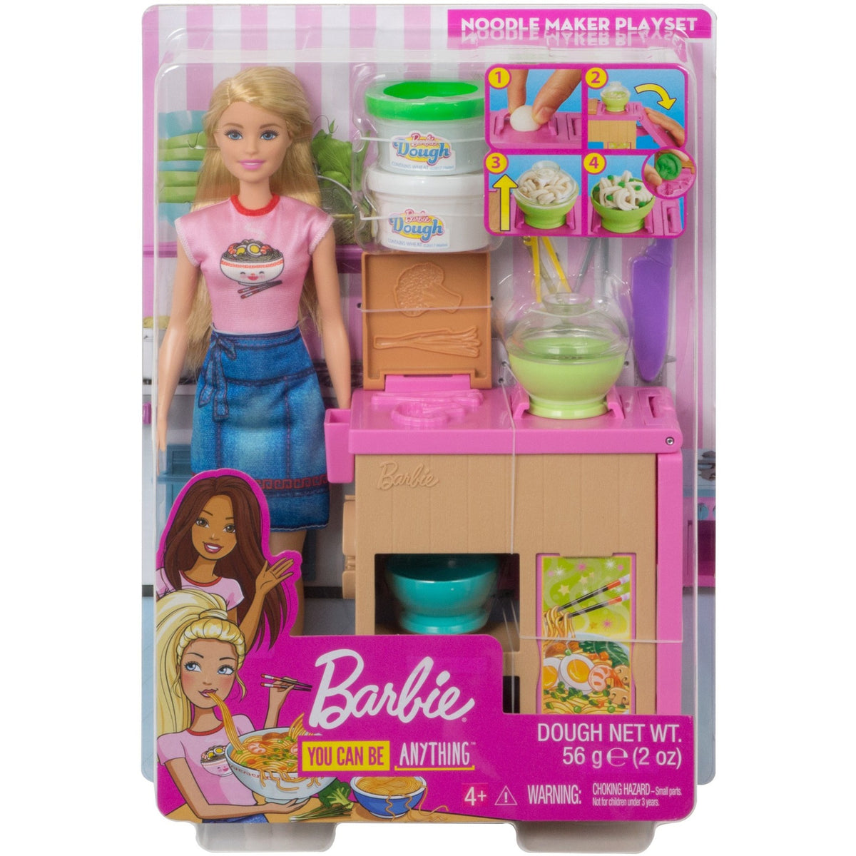 Zestaw Barbie z makaronem i lalka