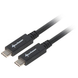 Kabel Sharkoon USB-C 3.2 > USB-C (czarny, 0,5 m)
