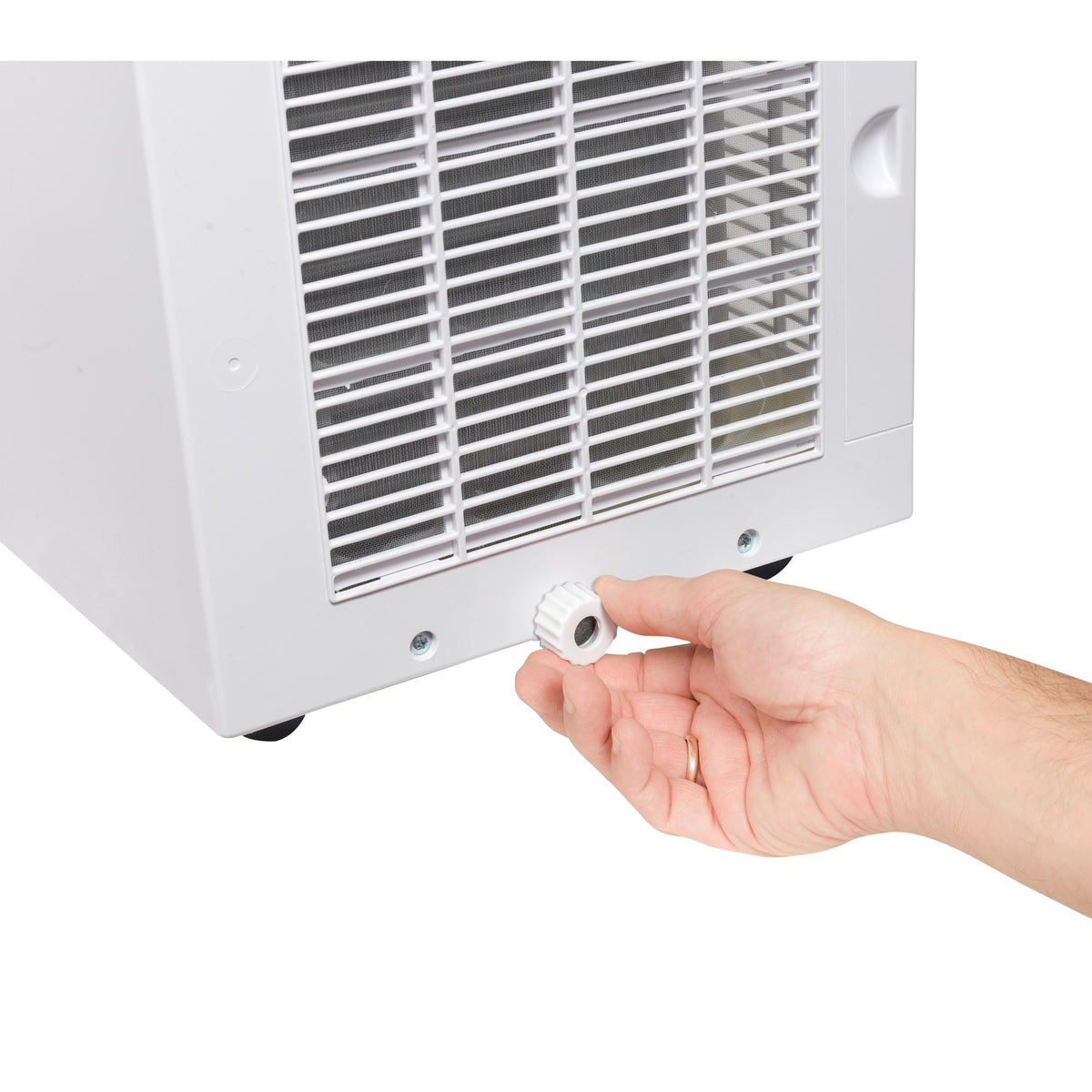Mobilny klimatyzator Bestron aac9000 (biały, moc chłodnicza 2,6 kW | z płynem chłodzącym niezawierającym freonu | 9000 btu h)