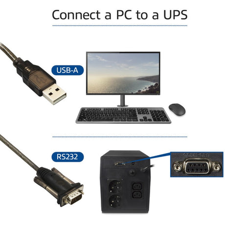 Łączność Act Konwerter USB na port szeregowy (wersja podstawowa) Adapter (czarny)