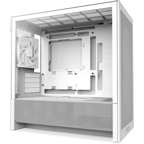 Obudowa midi tower Nzxt h3 flow (biała (matowa) | 1x USB-A | 1x USB-C | szkło hartowane)