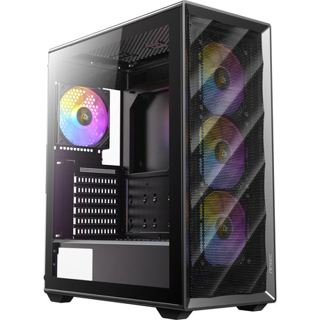 Obudowa midi tower Antec ax85 argb (czarna | 2x usb-a | szkło hartowane)