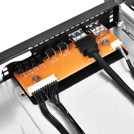 Obudowa rack Silverstone RM21-308 (czarna | 1x USB-A 2.0 | 1x USB-A 3.2 (5 Gbit s))
