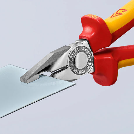 Szczypce uniwersalne Knipex 03 06 180 szczypce uniwersalne (czerwony żółty, test VDE)