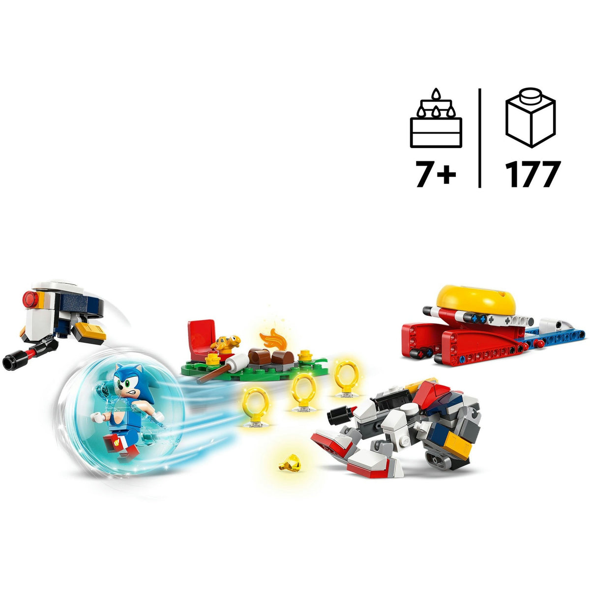 Lego Sonic the Hedgehog 77001 Pojedynek Sonics przy ognisku