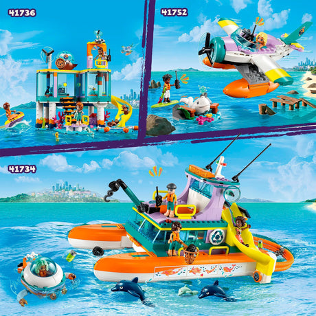 Lego friends - zabawka konstrukcyjna łodzi ratunkowej (41734)