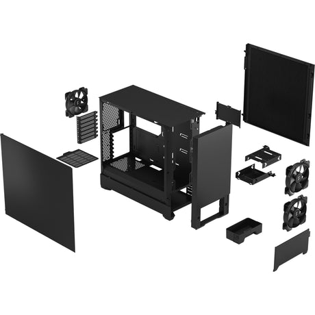 Fractal design pop cicha obudowa midi tower (czarna | 2x USB-A)
