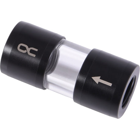 Filtr liniowy z acetalu akrylowego Alphacool eiszapfen g1 4 gwint wewnętrzny (czarny przezroczysty)