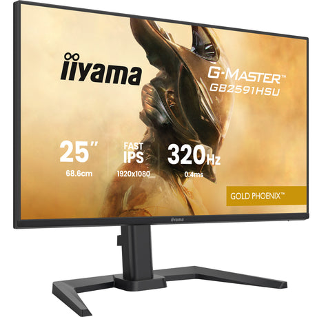 Monitor do gier Iiyama G-Master Gold Phoenix GB2591HSU-B1 24,5 (czarny (matowy), 320 Hz, HDMI, DisplayPort, USB, audio)