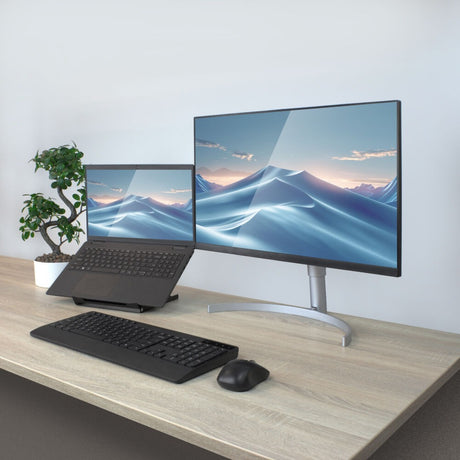 Stojak na laptopa Act Connectivity, składany, z regulacją wysokości w 5 pozycjach (czarny)