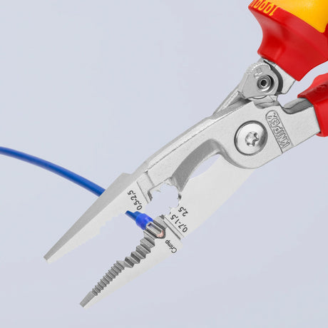 Szczypce instalacyjne Knipex 13 96 200 t (czerwony żółty)