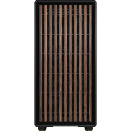 Obudowa Midi Tower o konstrukcji fraktalnej North XL (kolor czarnego drewna | 2x USB-A | 1x USB-C | szkło hartowane)