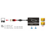 Delock Adapter USB-C > HDMI VGA (czarny, 0,2 metra)