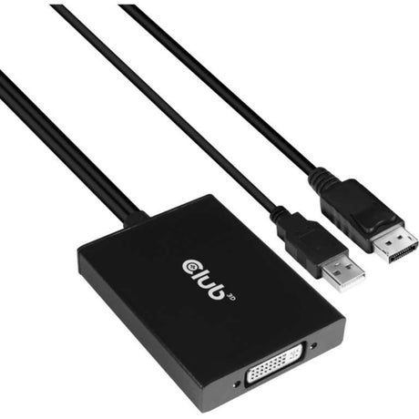 Adapter Club 3d Displayport do aktywnego adaptera dual link dvi-i (czarny, aktywny adapter displayport do dual link dvi-i)
