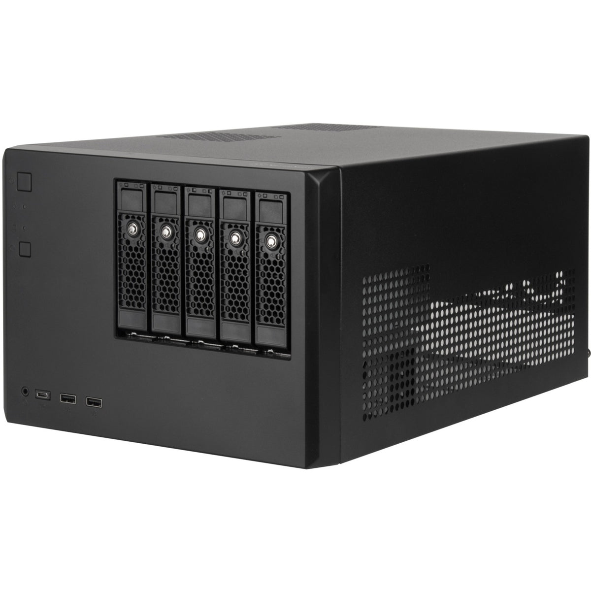 Obudowa mini tower Silverstone sst-cs351 (czarna | 2x USB-A | 1x USB-C)