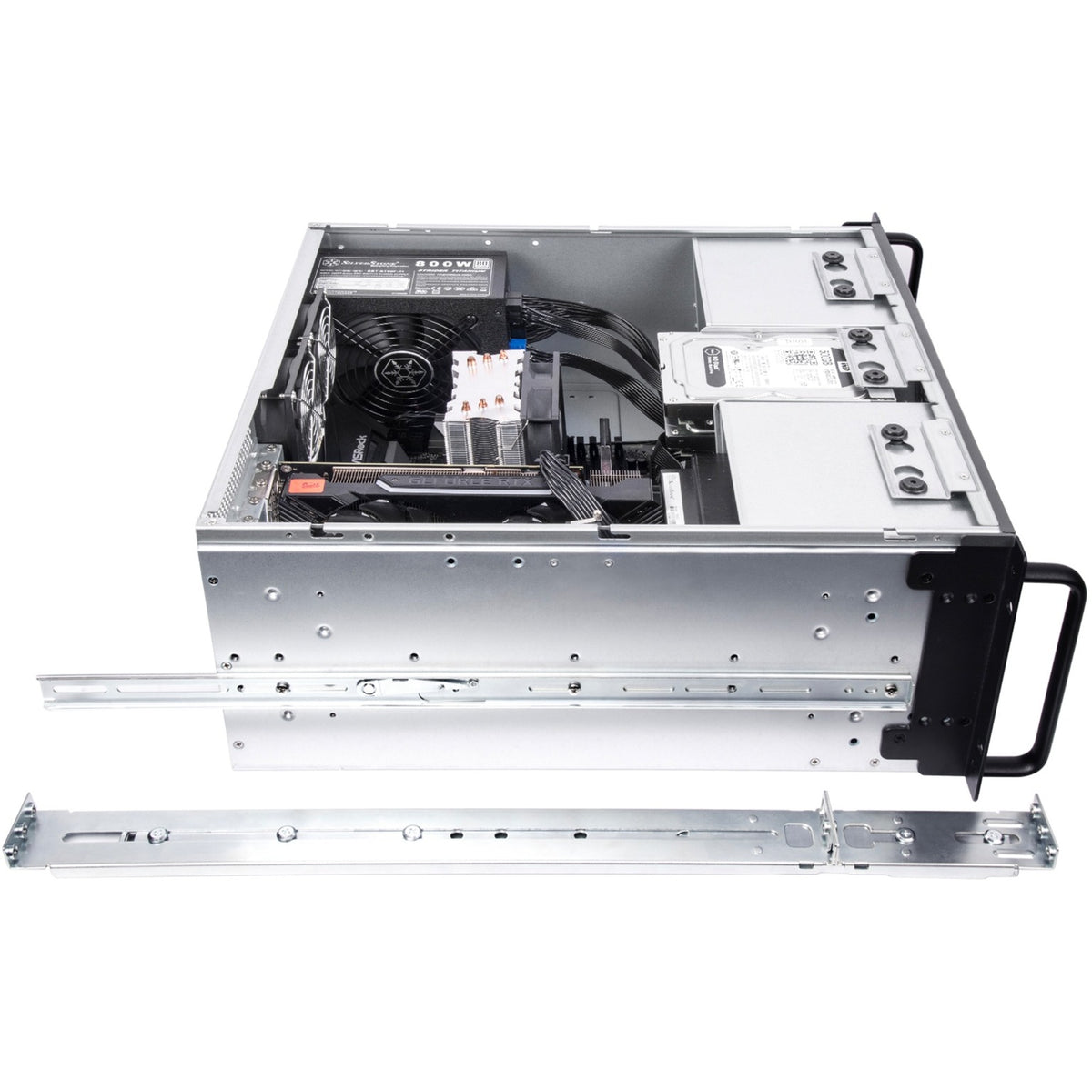 Obudowa rack Silverstone RM41-506 (czarna | 2x USB-A 3.2 (5 Gbit s))