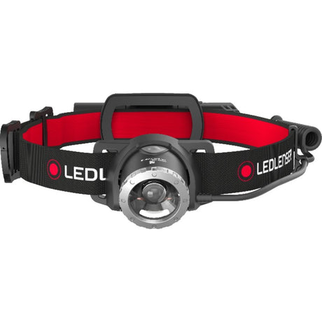 Latarka czołowa Ledlenser h8r oświetlenie led (czarny czerwony, 600 lm, 6000 - 8000k)