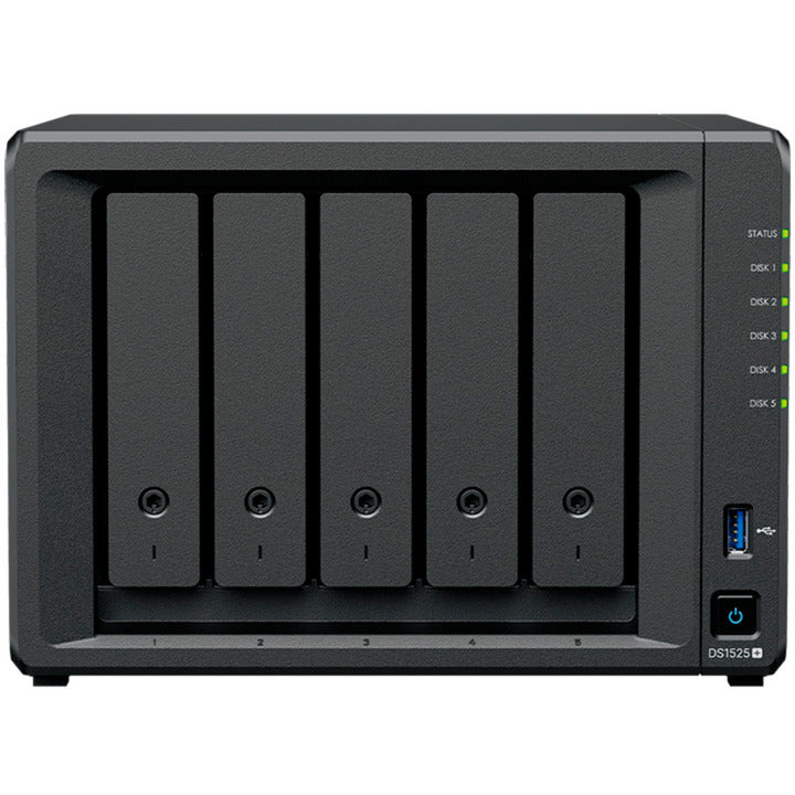 Stacja dyskowa Synology ds1525+ nas (czarna, 2x LAN, USB)