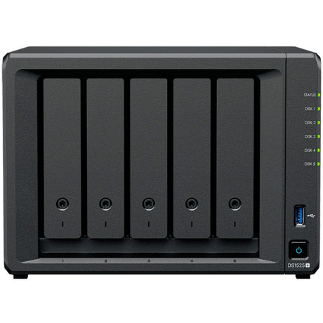 Stacja dyskowa Synology ds1525+ nas (czarna, 2x LAN, USB)