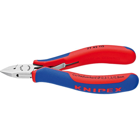 Szczypce boczne dla elektroników Knipex 7742115 szczypce dla elektroników (czerwony niebieski)